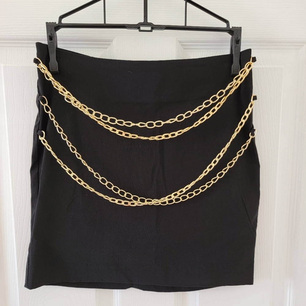 Zara Chain Mini Skirt NEW - Picture 7 of 10